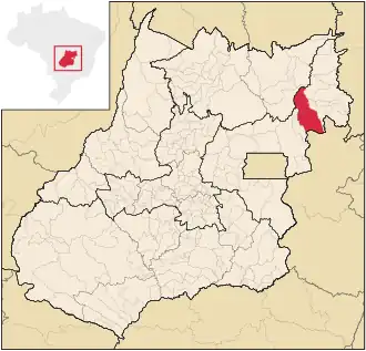 Kaart van Flores de Goiás