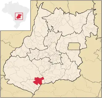 Kaart van Quirinópolis