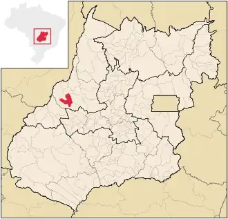 Kaart van Santa Fé de Goiás