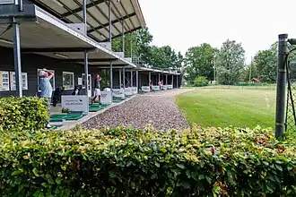 Zicht op de oefenplaatsen