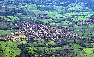 Uitzicht van boven over Pedro Gomes