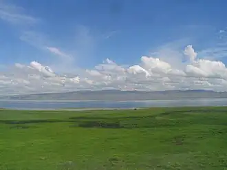 gezicht over het meer