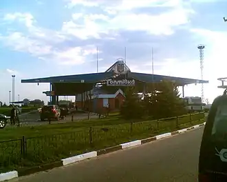 Grensovergang naar Rusland in de M20