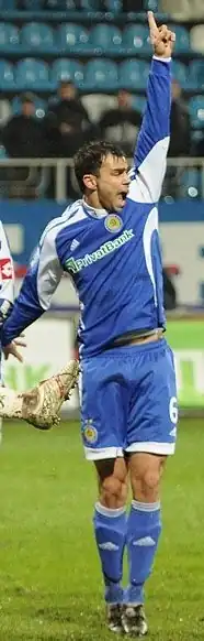 Sablić in het tenue van Dynamo Kiev.