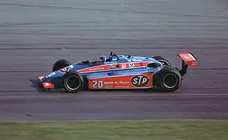 Gordon Johncock's Patrick Racing wagen uit 1979.