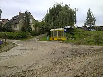 Centrale bushalte in Gorzycko Stare