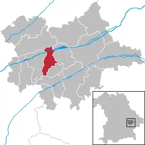 Kaart van Gottfrieding