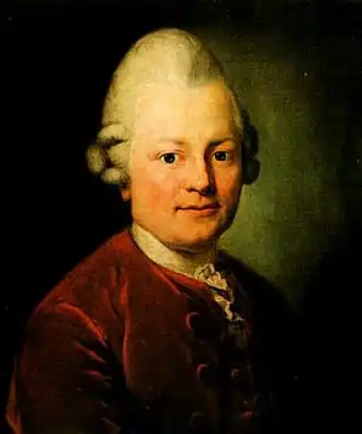 Gotthold Ephraim Lessing, in 1771 door Anton Graff geportretteerd