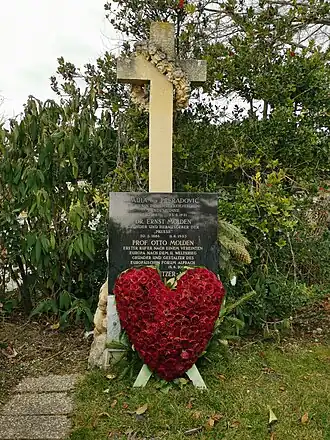 Het graf van Preradović, Zentralfriedhof, Wenen