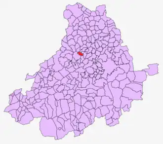 Kaart van Grandes y San Martín