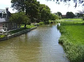 De Harlingervaart bij Grauwe Kat
