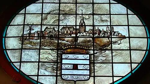 Grave in gebrandschilderd glas