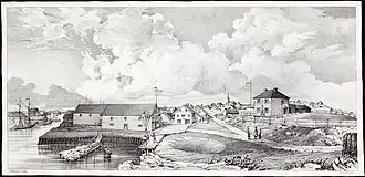 Ets van het dorpszicht uit 1846