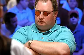Raymer tijdens de World Series of Poker 2005
