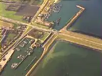 Grevelingensluis in Grevelingendam bij Bruinisse