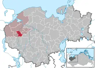 Kaart van Groß Siemz