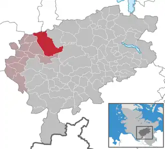 Kaart van Großenaspe