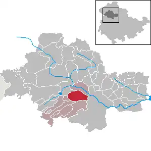 Kaart van Großengottern