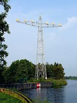 Stadsmarkering tussen de afslagen 38 en 39 Haren/Groningen