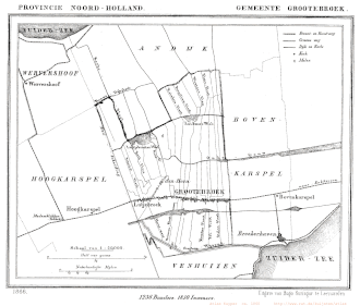 Kaart van Lutjebroek