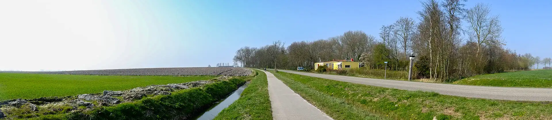 Panorama over de Grote Houw vanuit het oosten
