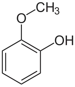 Structuurformule van guaiacol