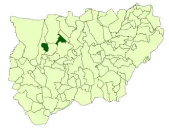 Kaart van Guarromán