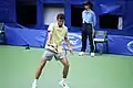 Gustavo Kuerten tijdens de Australian Open 2001