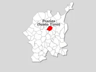 Kaart van Santo Tirso de Prazins