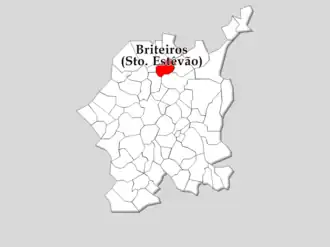 Kaart van Santo Estêvão de Briteiros