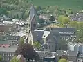 Zicht op de kerk vanaf de Gulperberg