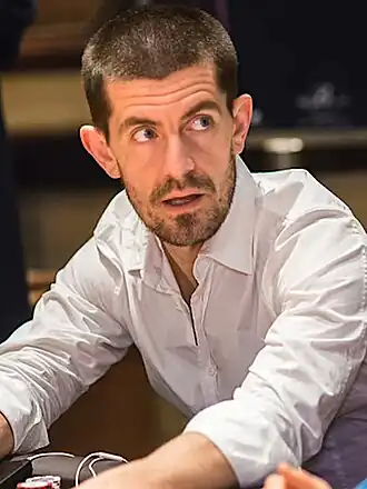 Gus Hansen op de WPT Five Diamond World Poker Classic 2016