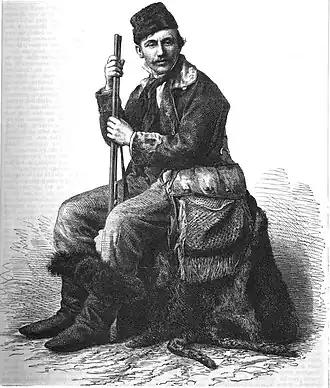 Gustav Radde, Duitse/Russische geograaf en natuuronderzoeker. Afbeelding uit 1864