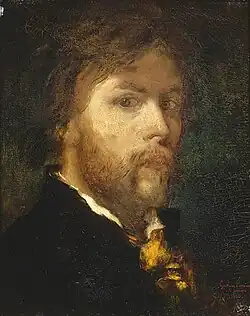 Zelfportret (1850) Gustave Moreau, Musée Gustave Moreau, Parijs