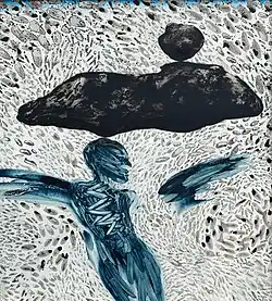 Gymnopedie - acryl op paneel - 110x100