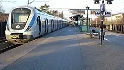 Een X60 op weg naar Uppsala.