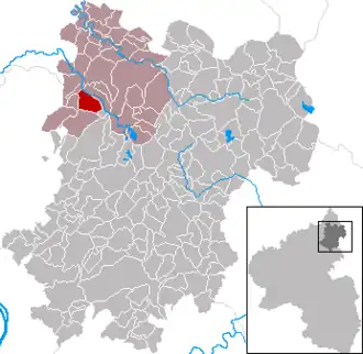 Kaart van Höchstenbach