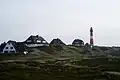 Gezicht op Hörnum met zijn vuurtoren