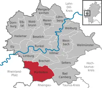 Kaart van Hünfelden