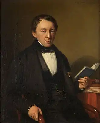 Olieverfportret op canvas door Wilhelmus Cornelius Chimaer van Oudendorp