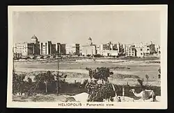 Panoramisch zicht van Heliopolis in de beginjaren