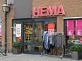 HEMA logo toegepast in Montfoort.