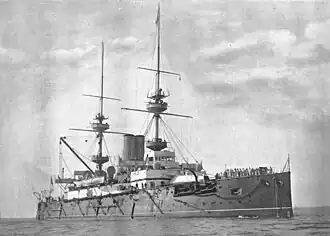 De HMS Prince George ca. 1897