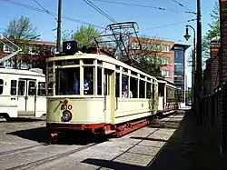 Motorwagen 810 (serie 801-815) teruggebracht in oorspronkelijke uitvoering van 1927.