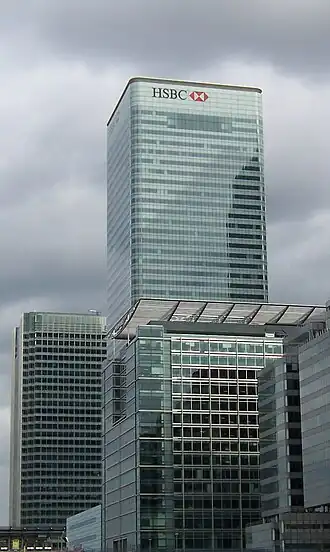 8 Canada Square, HSBC's hoofdkantoor in Londen