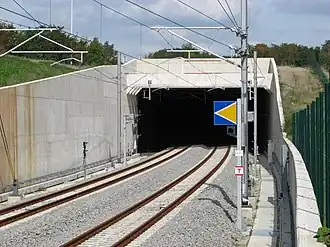 Westelijke ingang tunnel van Walhorn