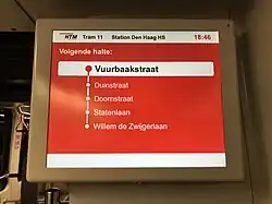 Reisinformatiescherm (tweede variant)