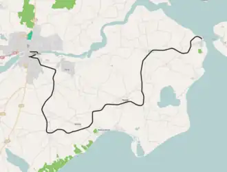 Haderslebener Kreisbahn op de kaart