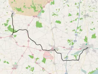 Haderslebener Kreisbahn op de kaart