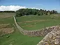 De Muur van Hadrianus nabij Housesteads